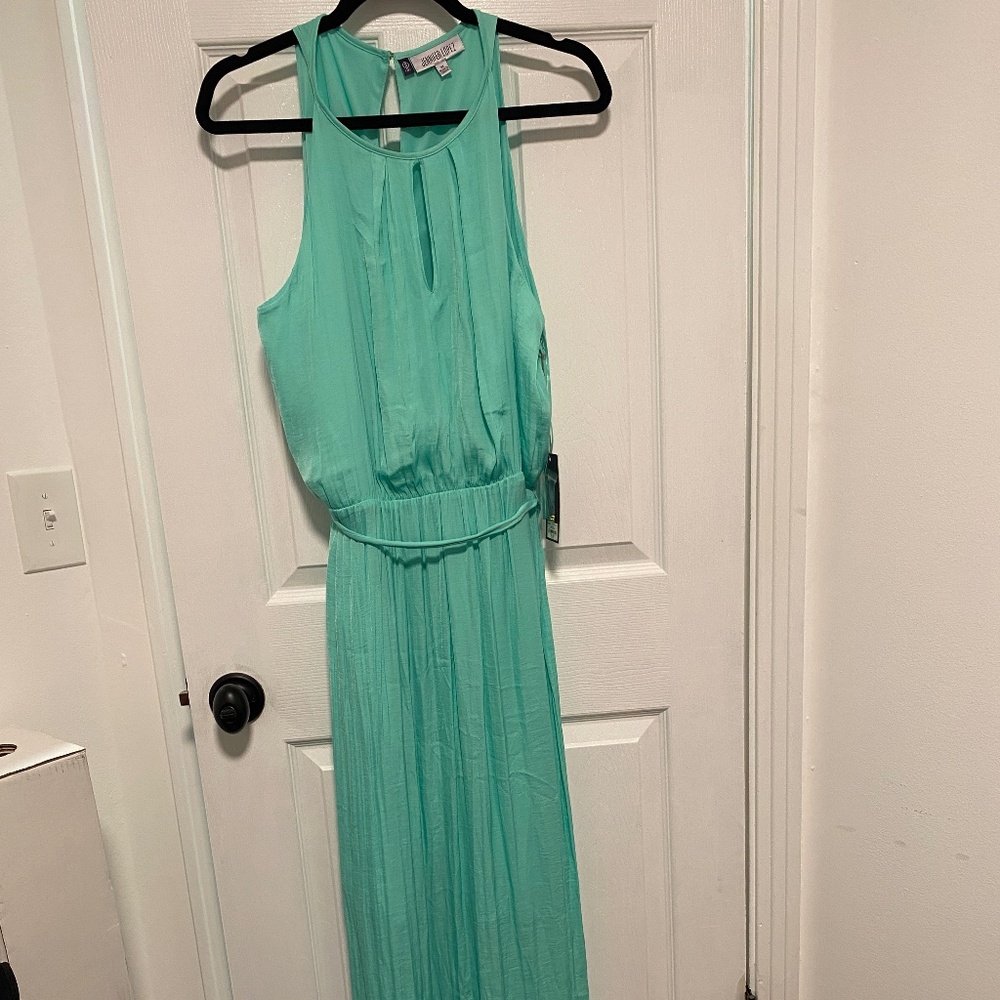 Jennifer Lopez Green Long Dress - NEW NWT. Size XLarge